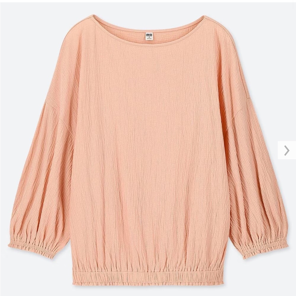 Uniqlo Pink 3/4 Sleeve Blouse